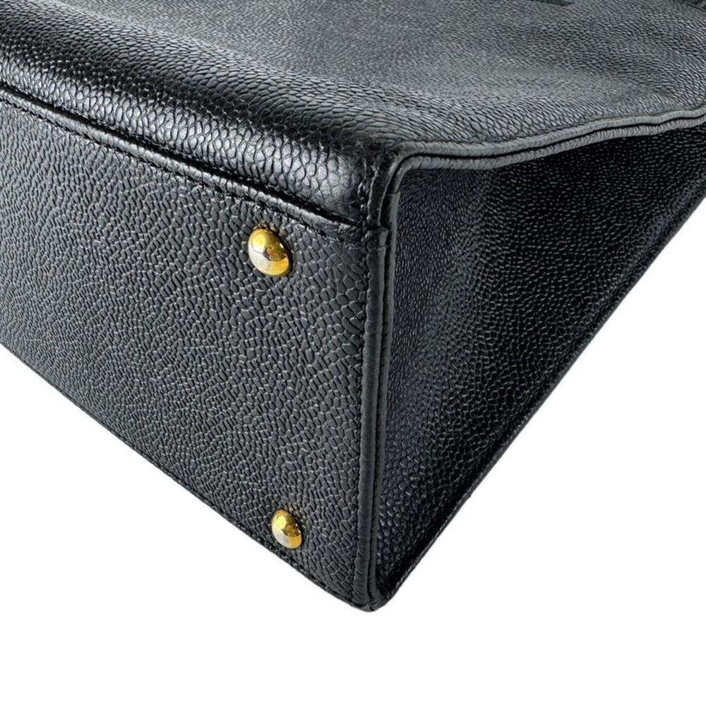 CHANEL Black Caviar Leather Shoulder Bag - Picture 11 of 15